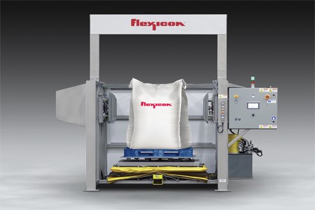 Flexicon’s Bulk Bag Conditioner features laser safety curtain